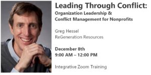 Leading Through Conflict: Organization Leadership & Conflict Management for Nonprofits @ Remote